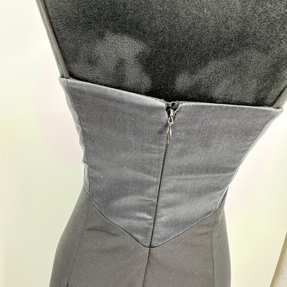 Cache Asymmetrical Babydoll Evening Slip Dress 4 Vintage Y2K 90s Flowy Prom Maxi - Picture 6 of 8